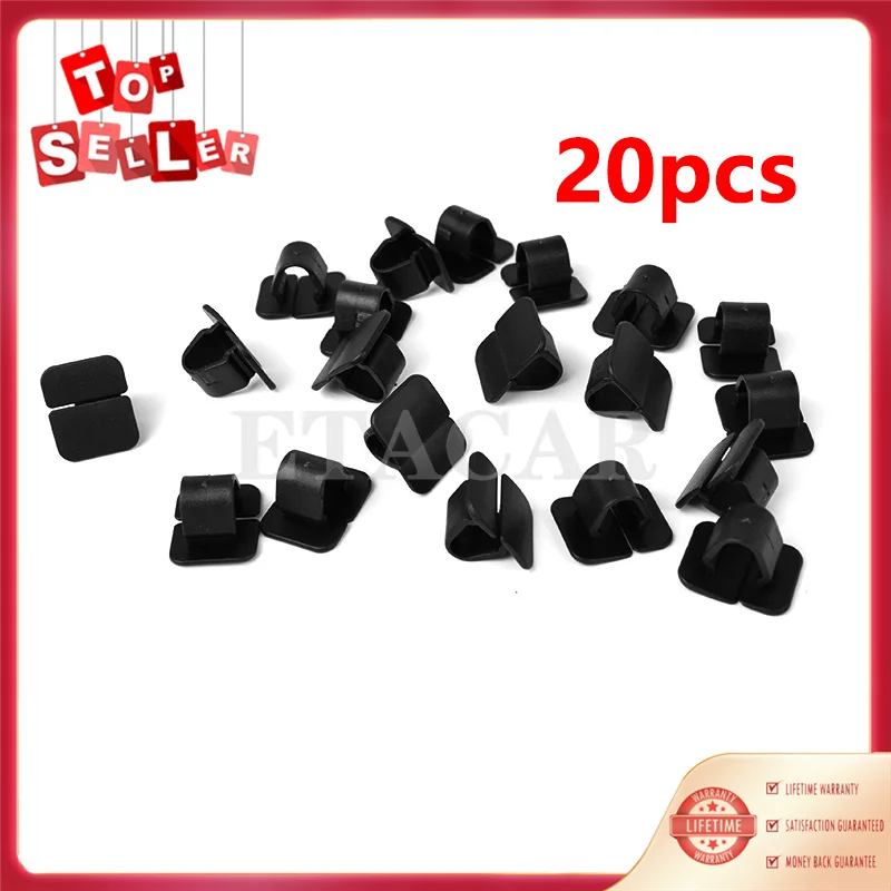 1H5863849A01C 20X Car Hood Bonnet Insulation Clips Rivet Retainer For VW Polo Tiguan Passat B5 B6 SEAT Leon 2 Skoda
