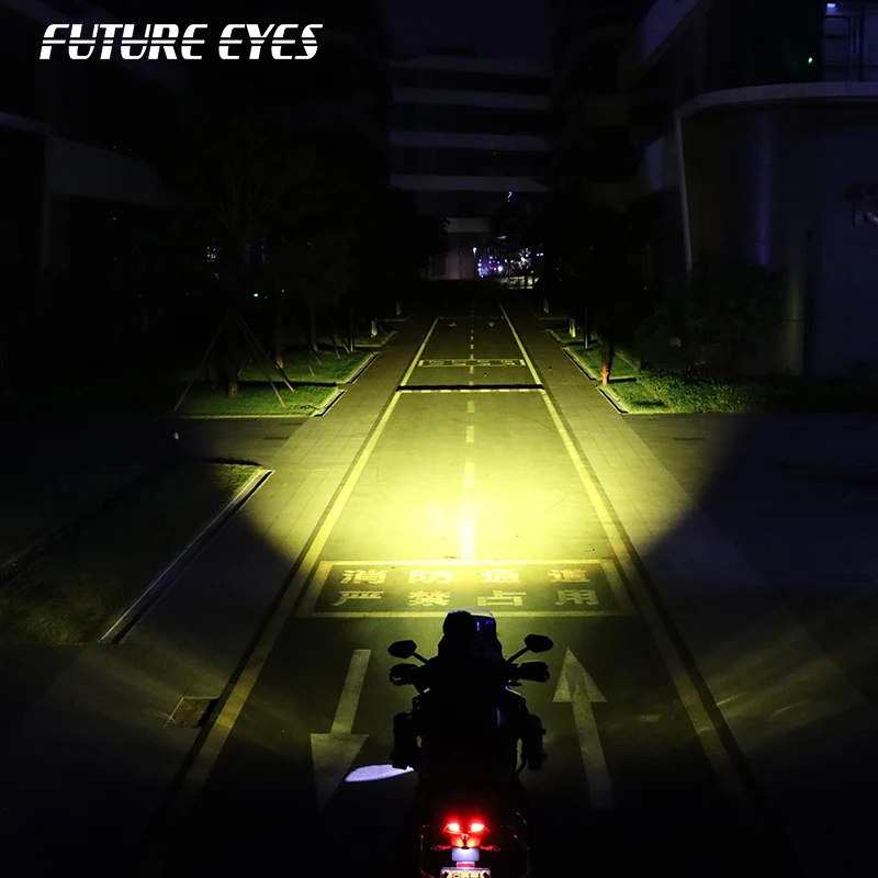 FUTURE EYES X100 180W Wired Backlight Switch Fog LED Strobe Auxiliary Spotlight Kits for Motorcycles