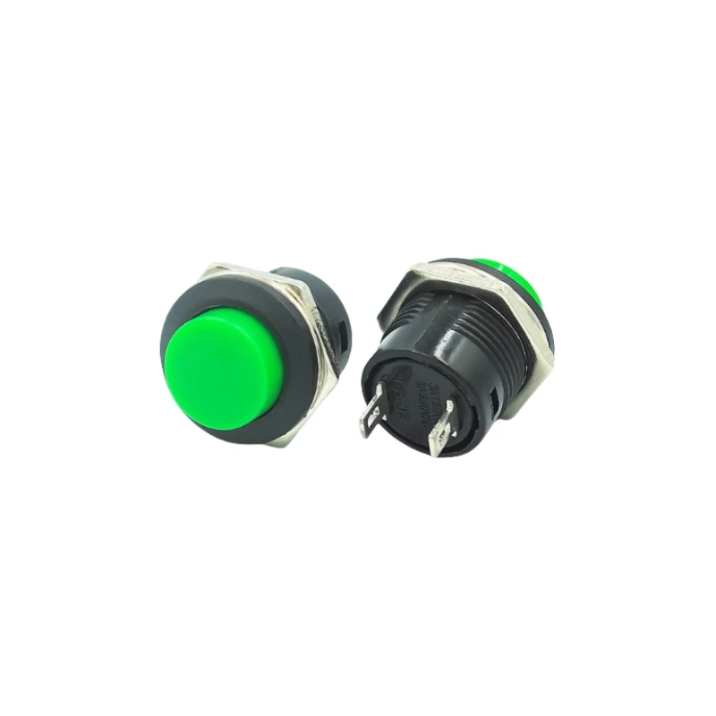R13-507 Series Self reset Push button Switch 16MM Circular Momentary Non latching