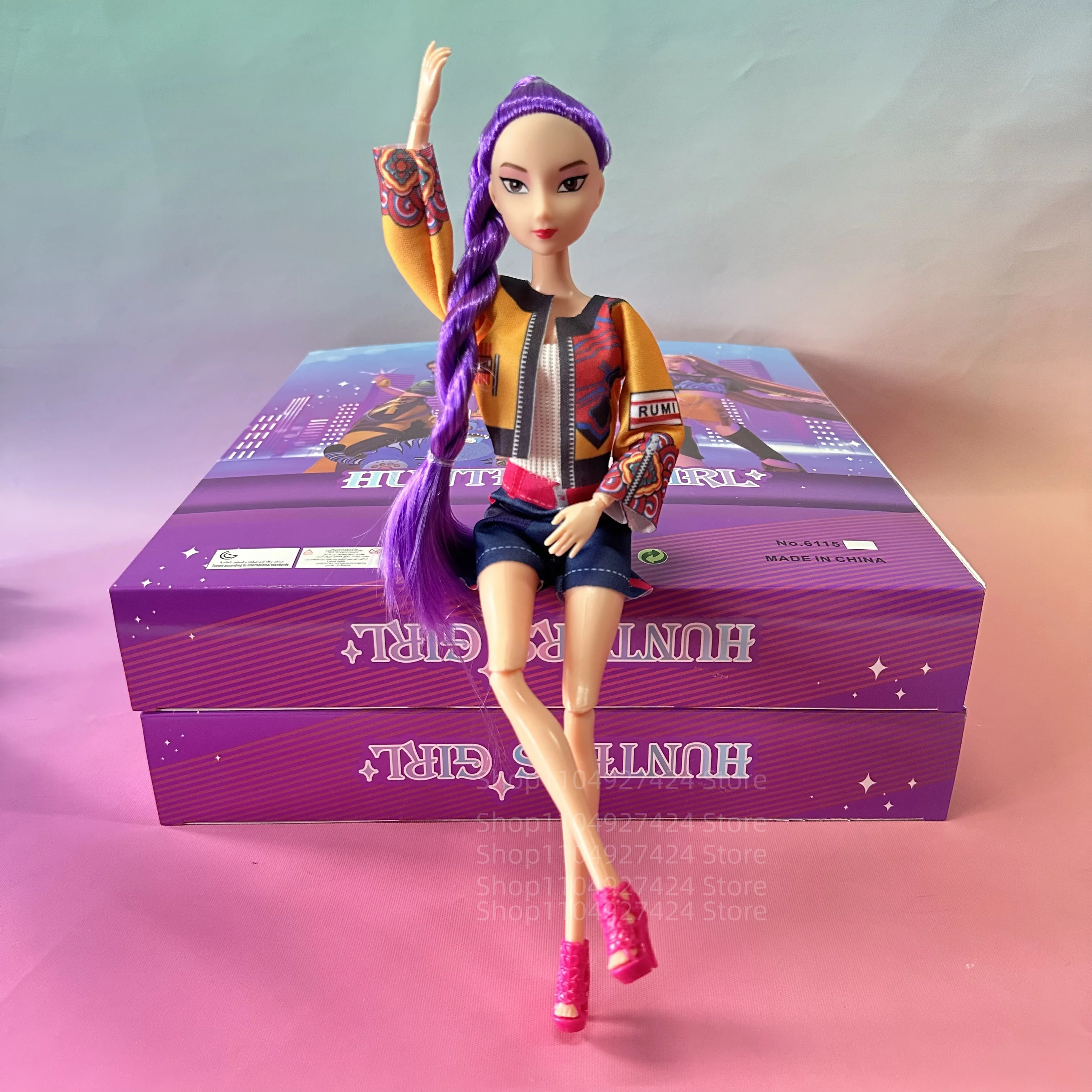 **** جديد Kpop شيطان الصيادين عمل الشكل دمية من الفينيل لعبة Kawaii هنتركس شخصيات كرتونية رومي ميرا زوي للأطفال هدية الكريسماس #6