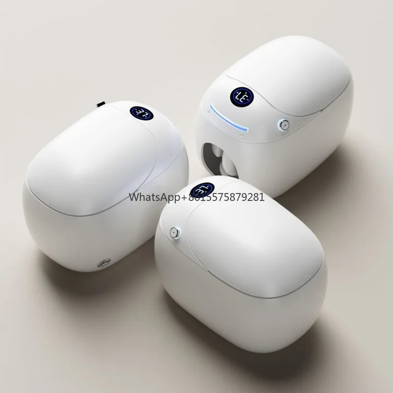 

Most Popular One-Piece Porcelain Floor Mounted Automatic Flush Egg Smart Toilet Intelligent With Remote Control