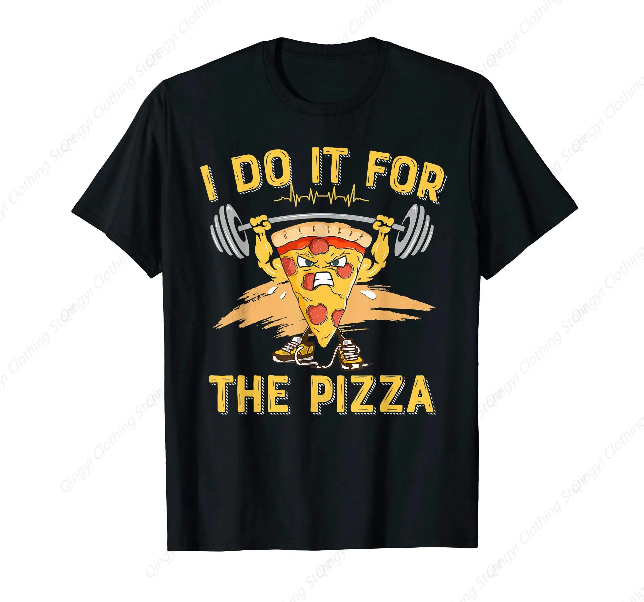 

I Do It For The Pizza Funny Pizza Slice Workout Fitness Gym T-Shirt