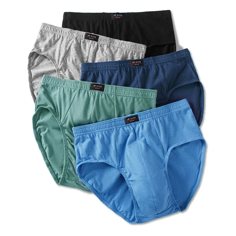 5pcs/Lot 8XL 100%Cotton Men Briefs Men\'s Underwear Male Briefs Underpants for Men Panties Mens Pant Men Shorts Comfortable new