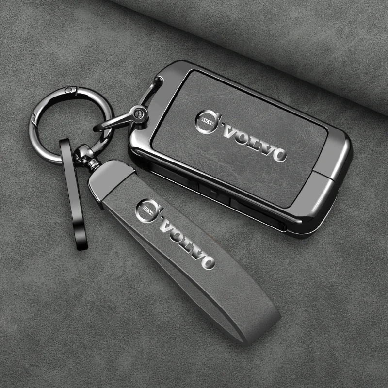 Zinc Alloy Car Remote Key Case Cover Protection Shell For Volvo S60 S90 XC40 XC60 XC90 V60 V90 Polestar 1 Polestar 2 Accessories