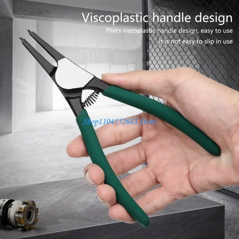 

Y6GD Multipurpose 7inch Circlip Pliers Circlip Tool Pack of 4, Convenient Storage Case Included for Craftsmanship Home Repair