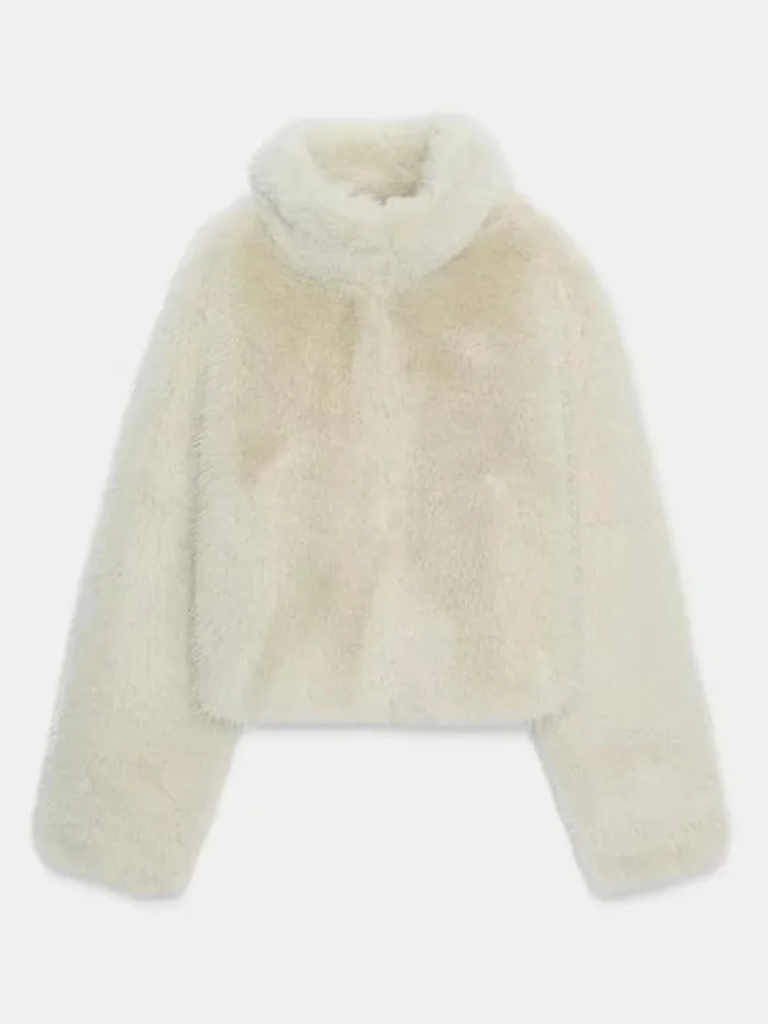 ملابس خارجية من الفرو الاصطناعي قابلة للتأثير للنساء مع إحساس راقي 5320725 معطف طويل من Ele #5