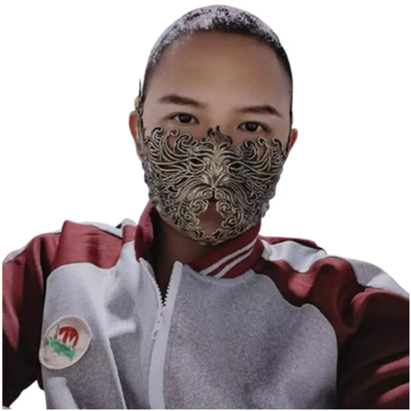 樹脂ヴィンテージ黄金戦士剣士鎧マスクアニメコスプレあごマスク古代中国風騎士面体