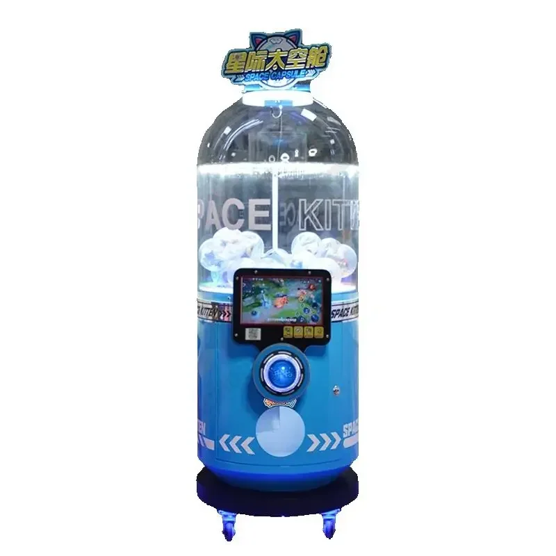 An LCD Screen Capsule Machine with Casters Vending Coin-operated Arcade Machine
