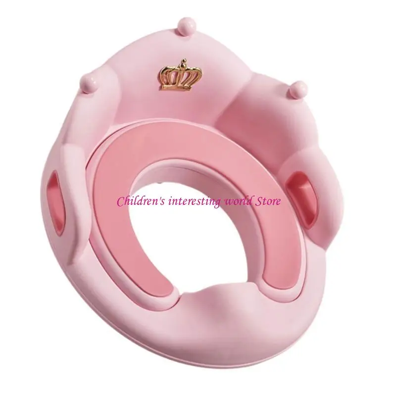 Child Potty Seats with Handles Splash Guard Detachable Soft Cushion Toilet Seats 425F