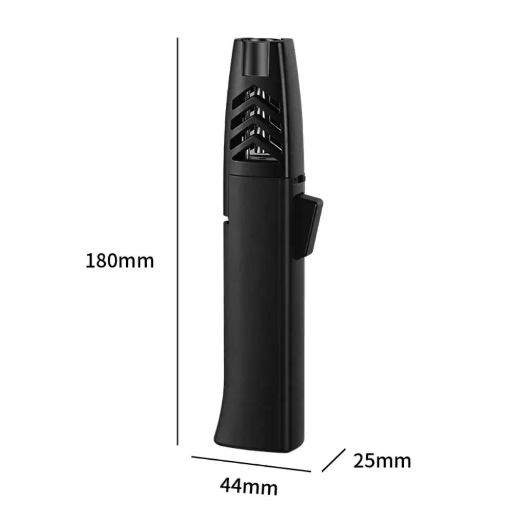 New Windproof Cigar Powerful Jet Lighter Inflatable Butane Torch Adjustable Flame Baking Outdoor Barbecue Camping Lighter