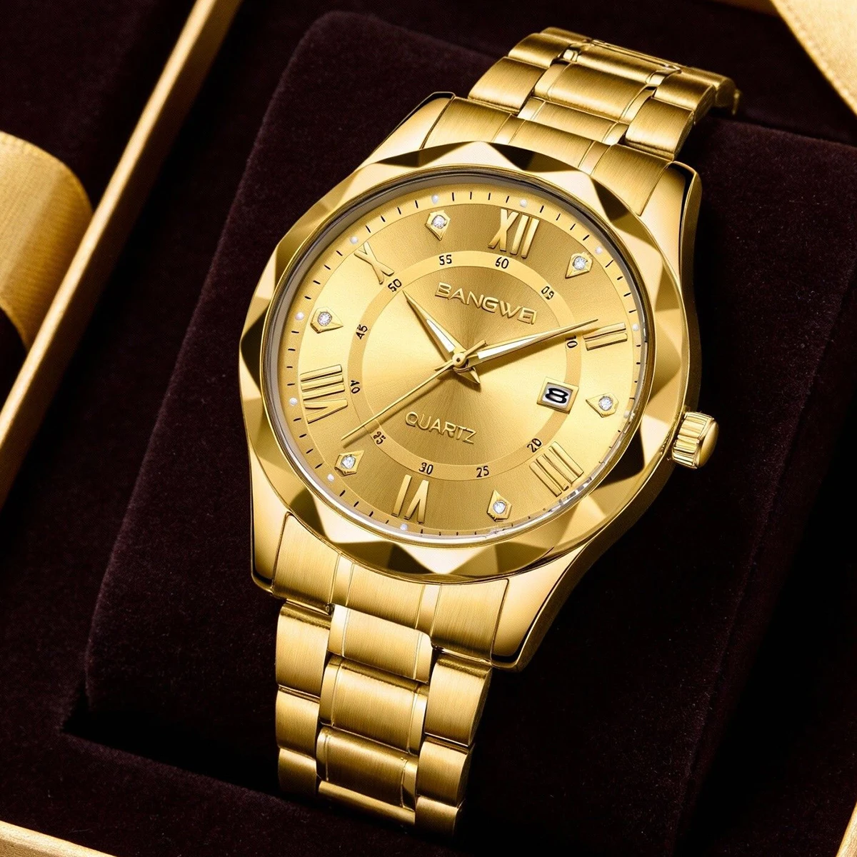 

BANGWEI 2025, популярные брендовые часы для пар, кварцевые часы из нержавеющей стали, подарок на день Святого Валентина, подарок I LOVE You, часы, подарки для мужчин и женщин