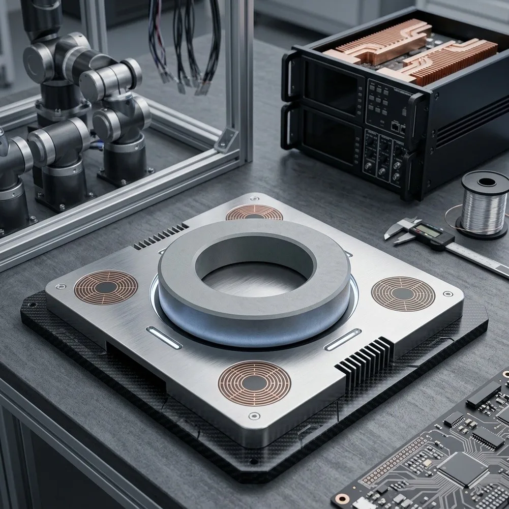 Toroidal Magnetic Core for High Frequency Applications 10kHz to 500kHz Suitable for Welding For Inverters and SMPS 14x3x14cm
