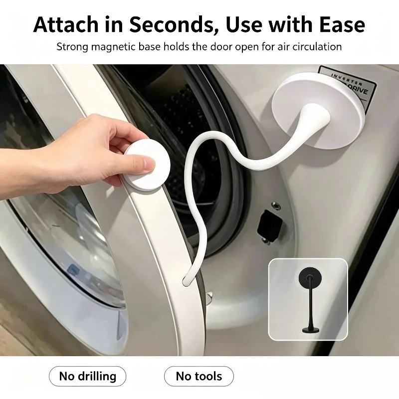 Front Washing Machine Door Strong Magnet Bracket Strong Magnetic Washing Machine Door Door Bracket Magnet Snake-Shaped Silicone