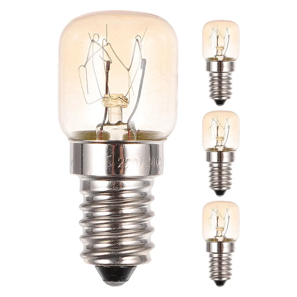 

4Pcs Heat Resistant Microwave Stove Light Bulbs 15W E14 Base Appliance Bulbs for Kitchen Microwave Light Bulb Appliance Bulb