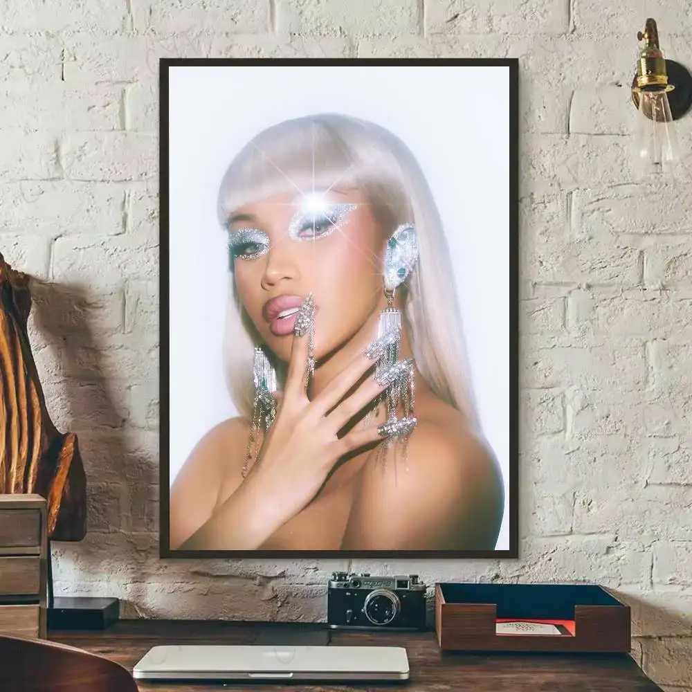 Cardi B Am I The Drama ألبوم جديد ملصق معرض يطبع ذاتية اللصق ديكور المنزل الديكور صور مطبوعة للحوائط ملصق غرفة المعيشة
