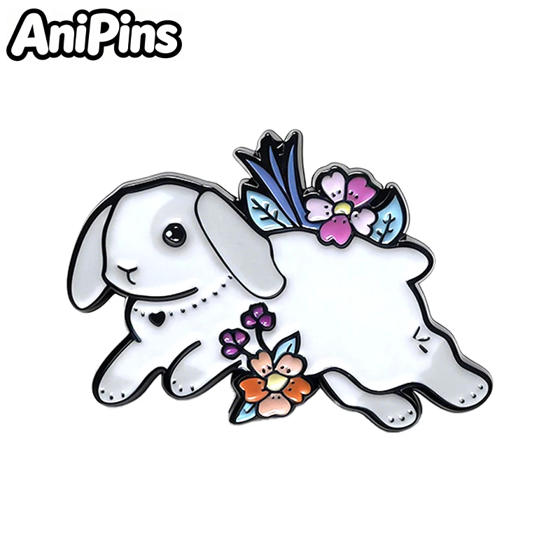 AniPins Lovely Animal Pins 10-design Enamel Cat Bird Animal Fish Tiger Metal Brooch Pin For Backpack Clothes Lapel Badge Gifts - view 2
