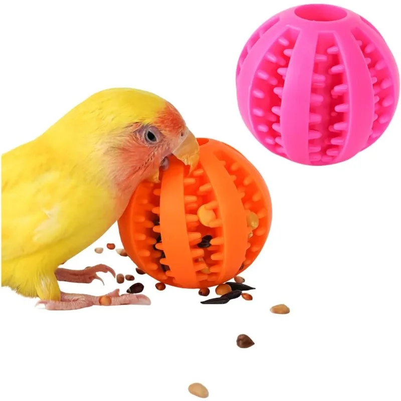 Parrot Foraging Ball Toy Puzzle Game Feeding Ball Small Animal Slow Feeding Processing Allocation Convenient and Practical