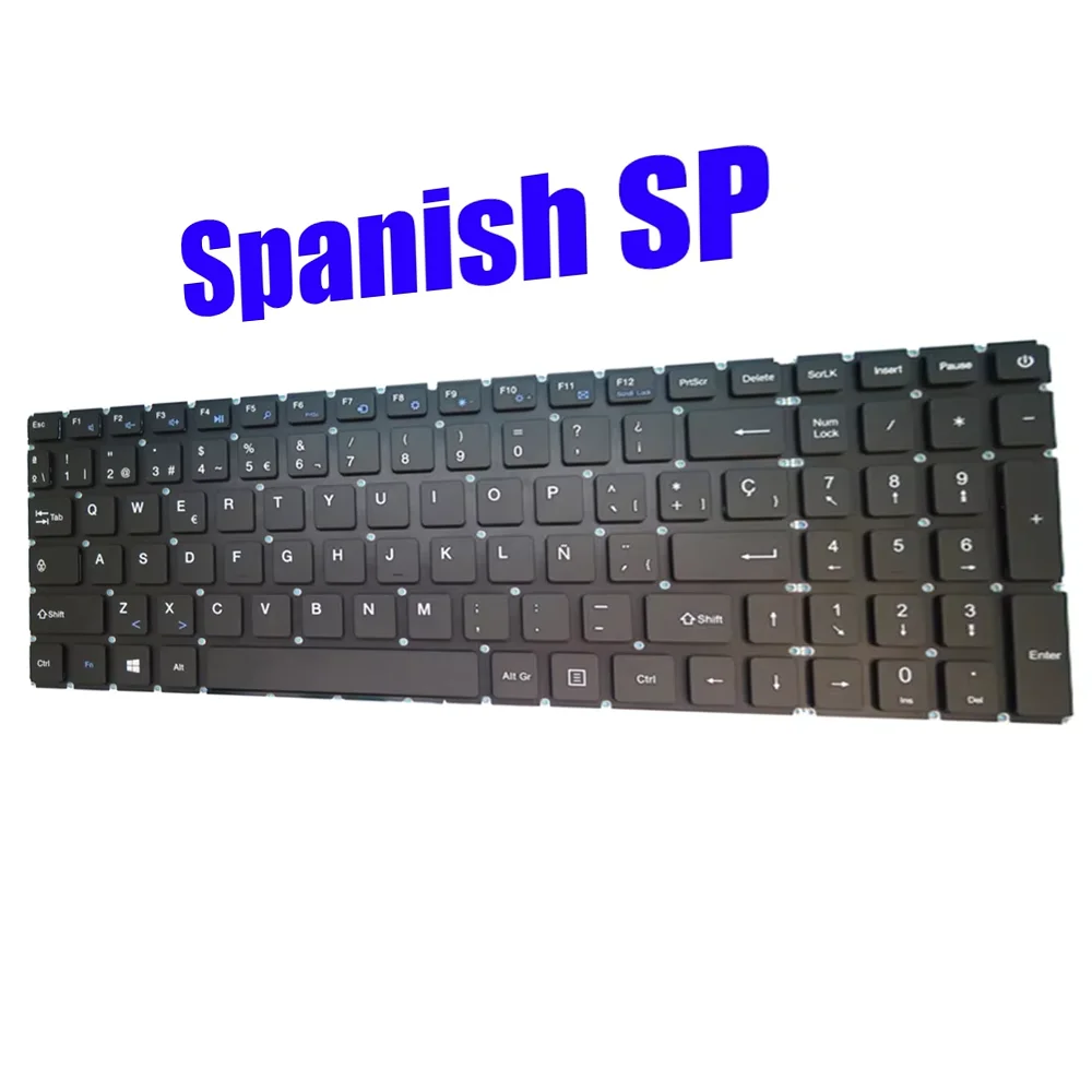 لوحة مفاتيح لـ EXO الذكية XL2 XL2-F1345 الإسبانية SP أسود بدون إطار جديد