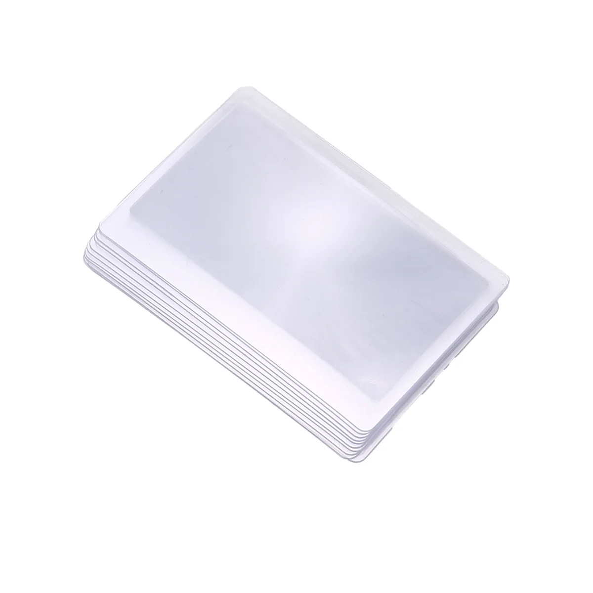 AT16 10x pocket magnifier / magnifying glass map / magnifying glass / reading assistance Credit card format 3 times zoom transp