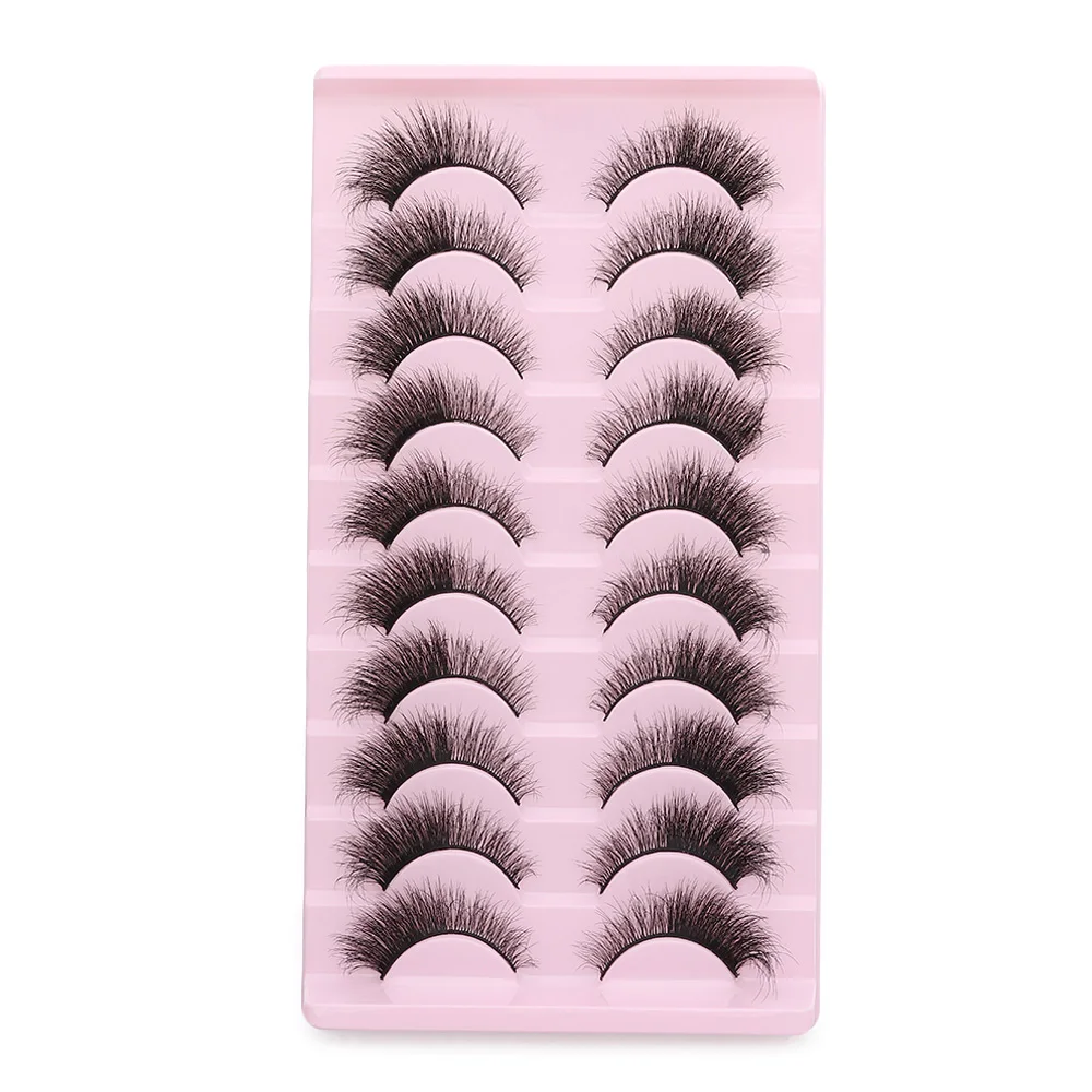 女性の美しさ 3D ボリュームフェイクミンクまつげ 手作りクロスメッシーキャットアイまつげ ナチュラルヌードつけまつげ まつげエクステ