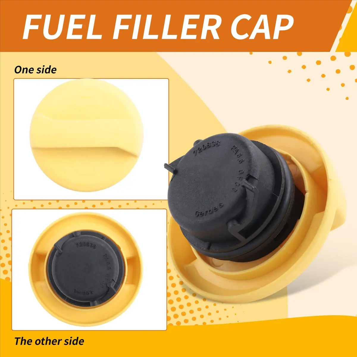 

#65E Automotive Parts & Accessories,Oil Filler Cap for Vauxhall Astra/Corsa/Combo/Meriva/Tigra (yellow)