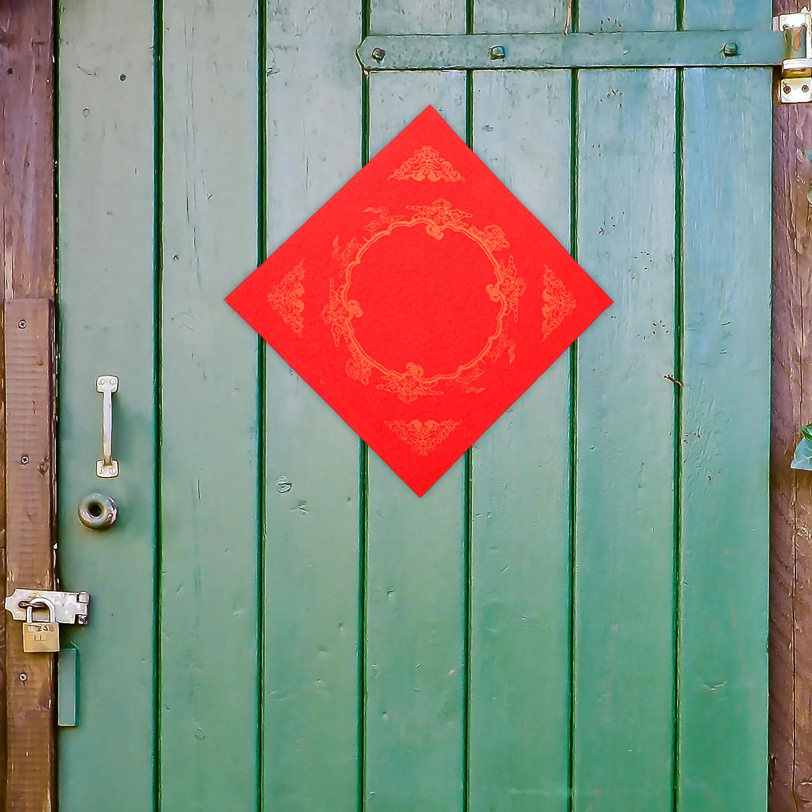 20 Sheets Chinese Spring Festival Couplets Red Xuan Paper Featuring Auspicious Fu Design Festive Decor for Doors Windows