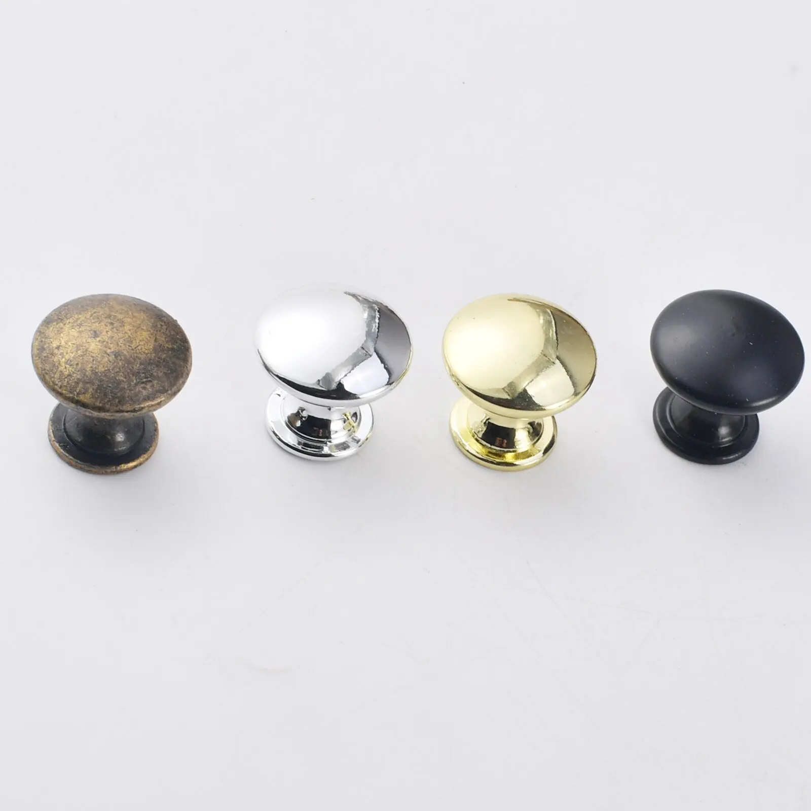 European cabinet door antique round handle, black simple retro drawer zinc alloy small handle small handle