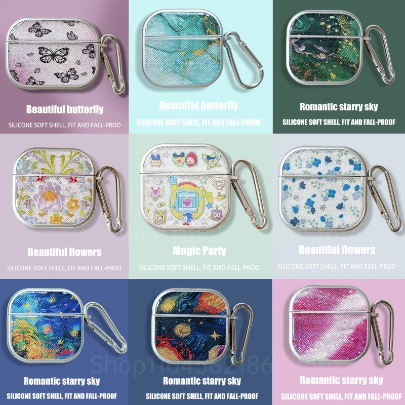 

for Samsung Galaxy Buds 3 Pro Case Cover Epoxy Romantic Starry Sky Silicone Protective Sleeve Shell Earphone Accessories Funda