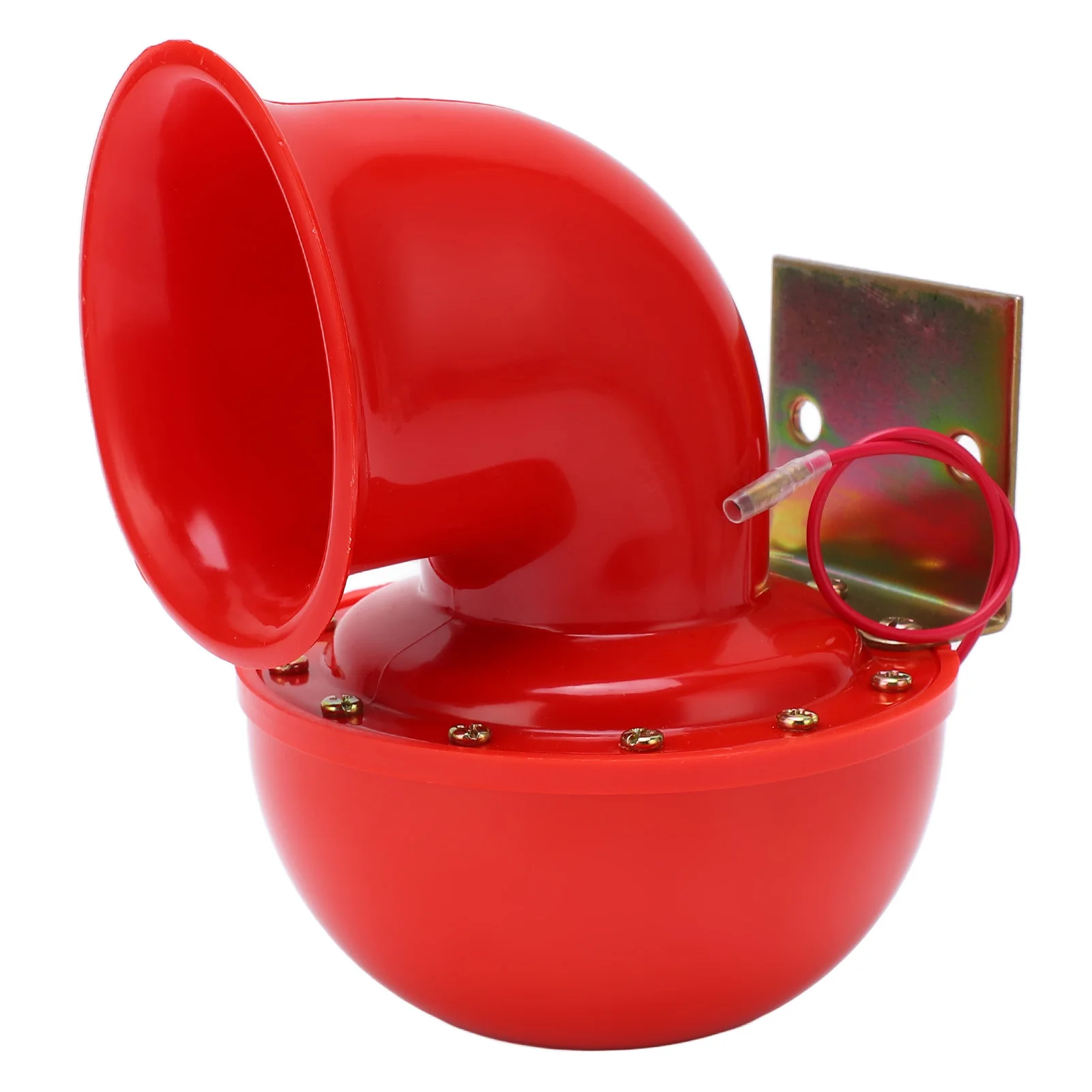 

Электрический звуковой сигнал для автомобиля 150 дБ, красный пневматический гудок, электрический звуковой сигнал с имитацией звука коровы, металлический гудок для грузовиков, поездов, лодок, мотоциклов, автомобилей, имитация звука быка