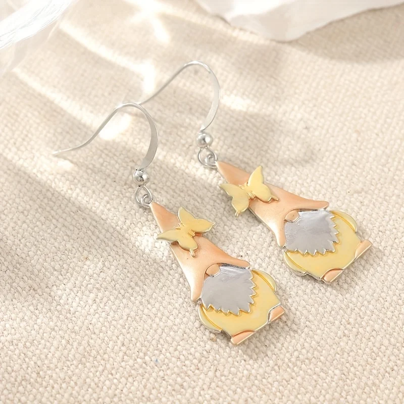 أقراط متدلية رائعة بتصميم فراشة أنيقة للتجمعات النسائية وهدايا عيد الميلاد ورأس السنة الجديدة والإكسسوارات #5