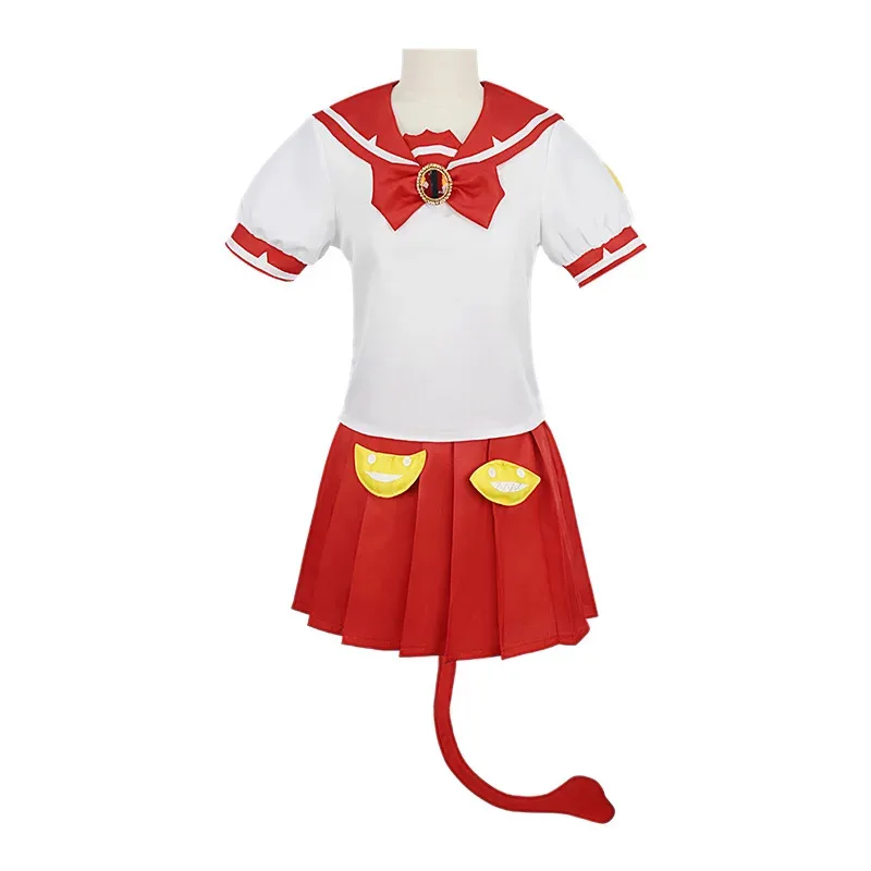 Anime Bienvenido al demonio Iruma-kun Valac Clara Cosplay peluca uniforme escolar para mujer JK accesorios para el cabello traje de Halloween; 2'a,6.