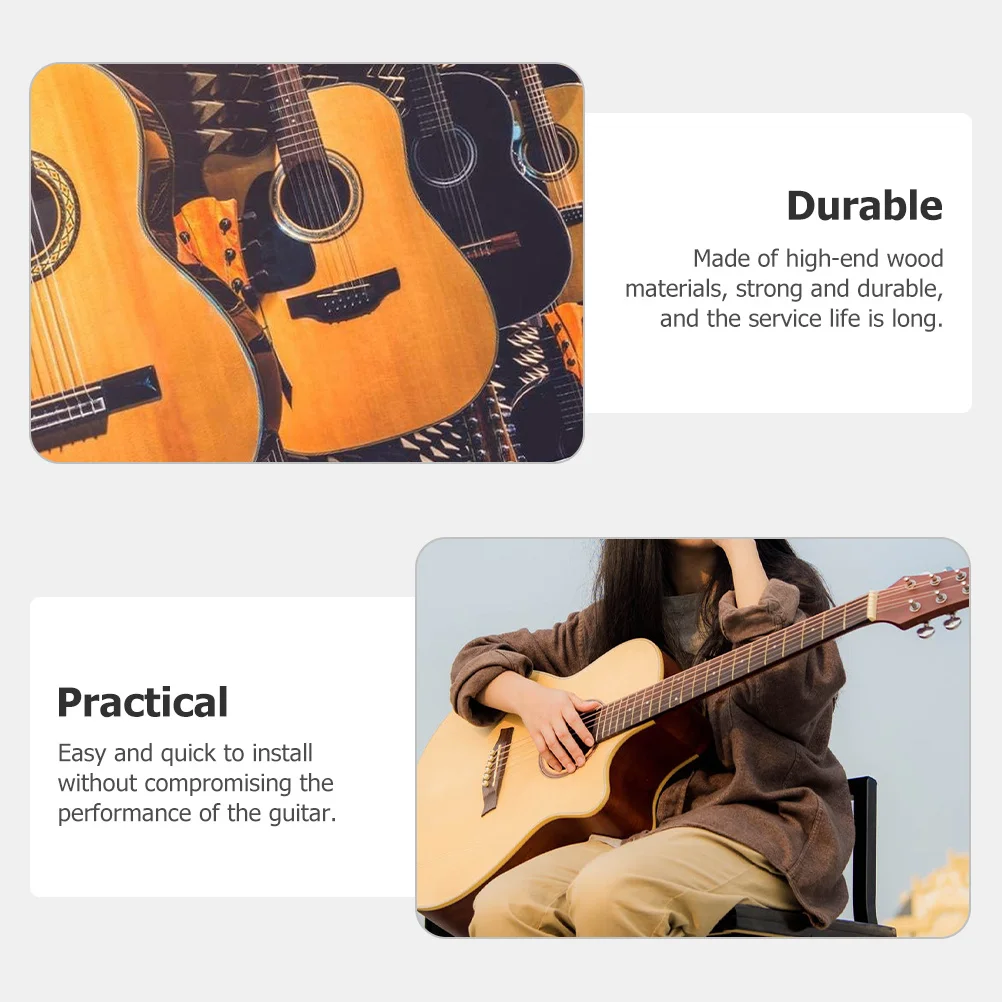 

20Pcs Guitar Side Dots Bass Side Dot Set Wooden Fretboard Position Markers for Guitar and Bass Easy Install Music Instrument