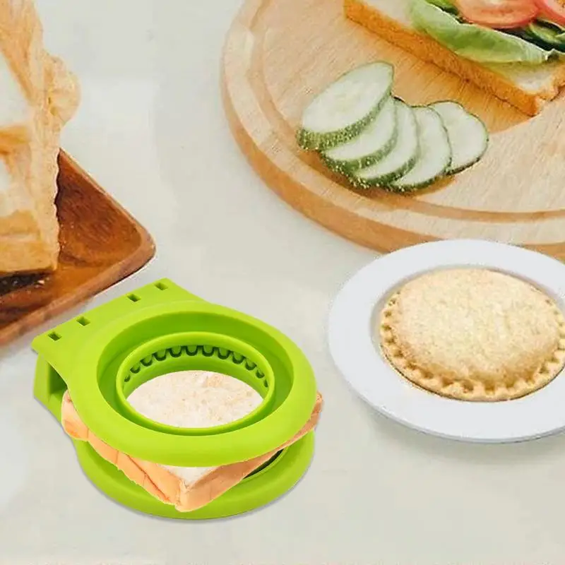 Sandwich Mold Cutter And Sealer Uncrustable Round Molds Cutter And Sealer Stainless Steel Pocket Cutting Accessories Portable