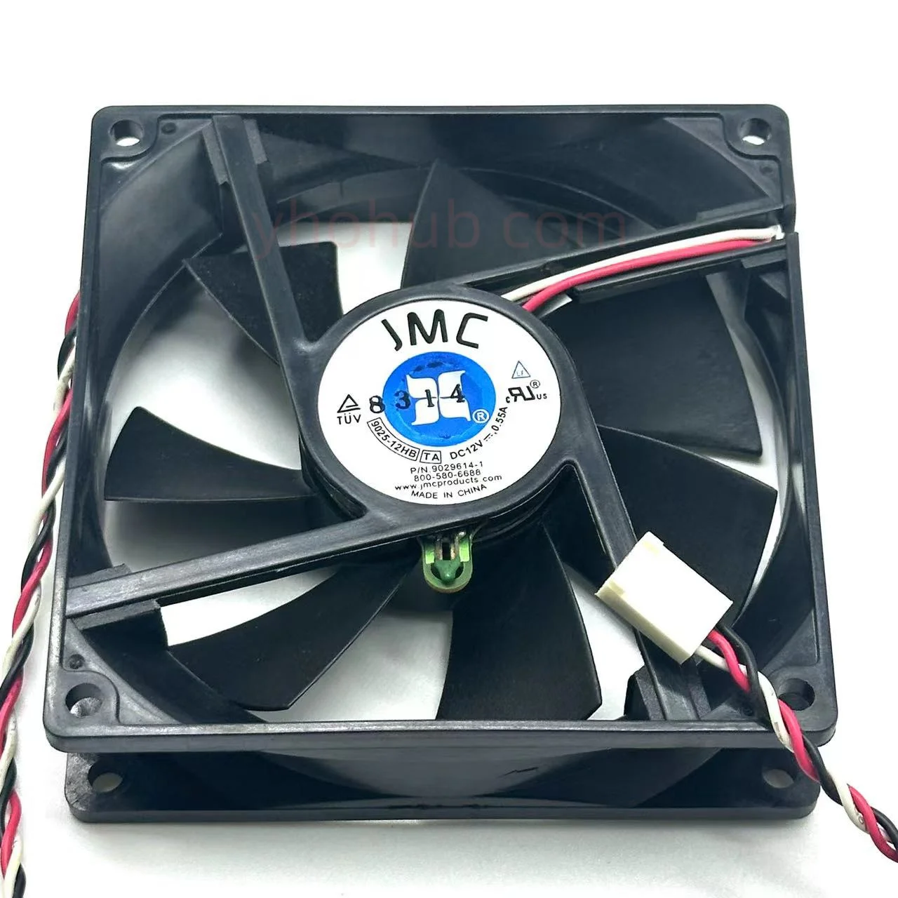 

JMC 9025-12HB DC 12V 0.55A 92x92x25mm 3-Wire Server Cooling Fan