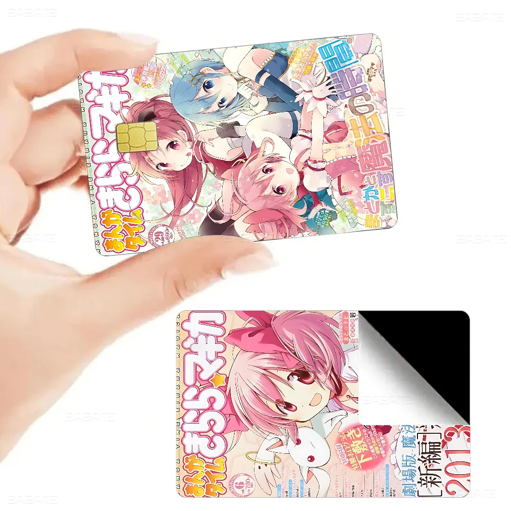 Puella Magi Madoka Magica Anmie Sticker Film Skin Cover For Credit Card Debit Bank Card Front