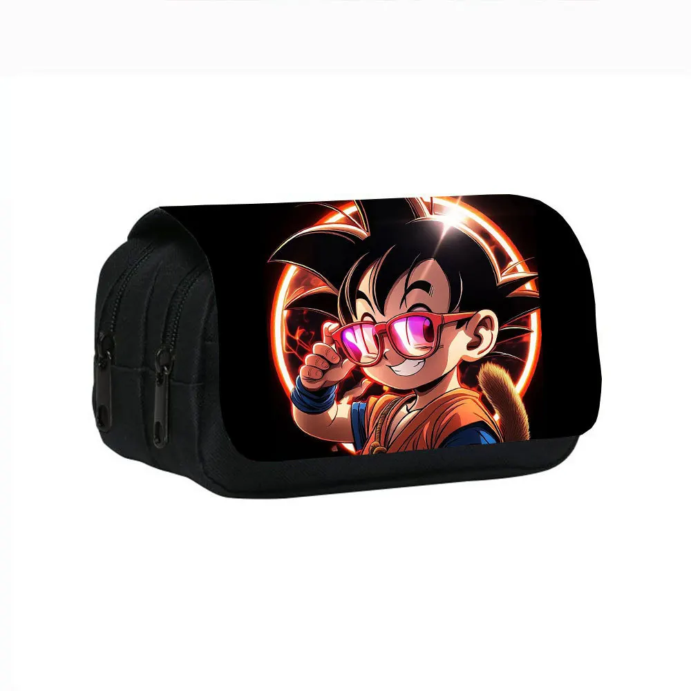 Dragon Ball Goku Anime Pencil Case Big Pencil Bags Stationery Pen Case For Boys Trousse Double Layer School Pencil Case