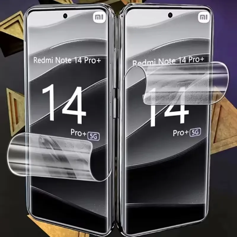 3 Stück Hydrogelfolie für Xiaomi Redmi Note 14 Pro 5G 14S Plus Displayschutzfolie