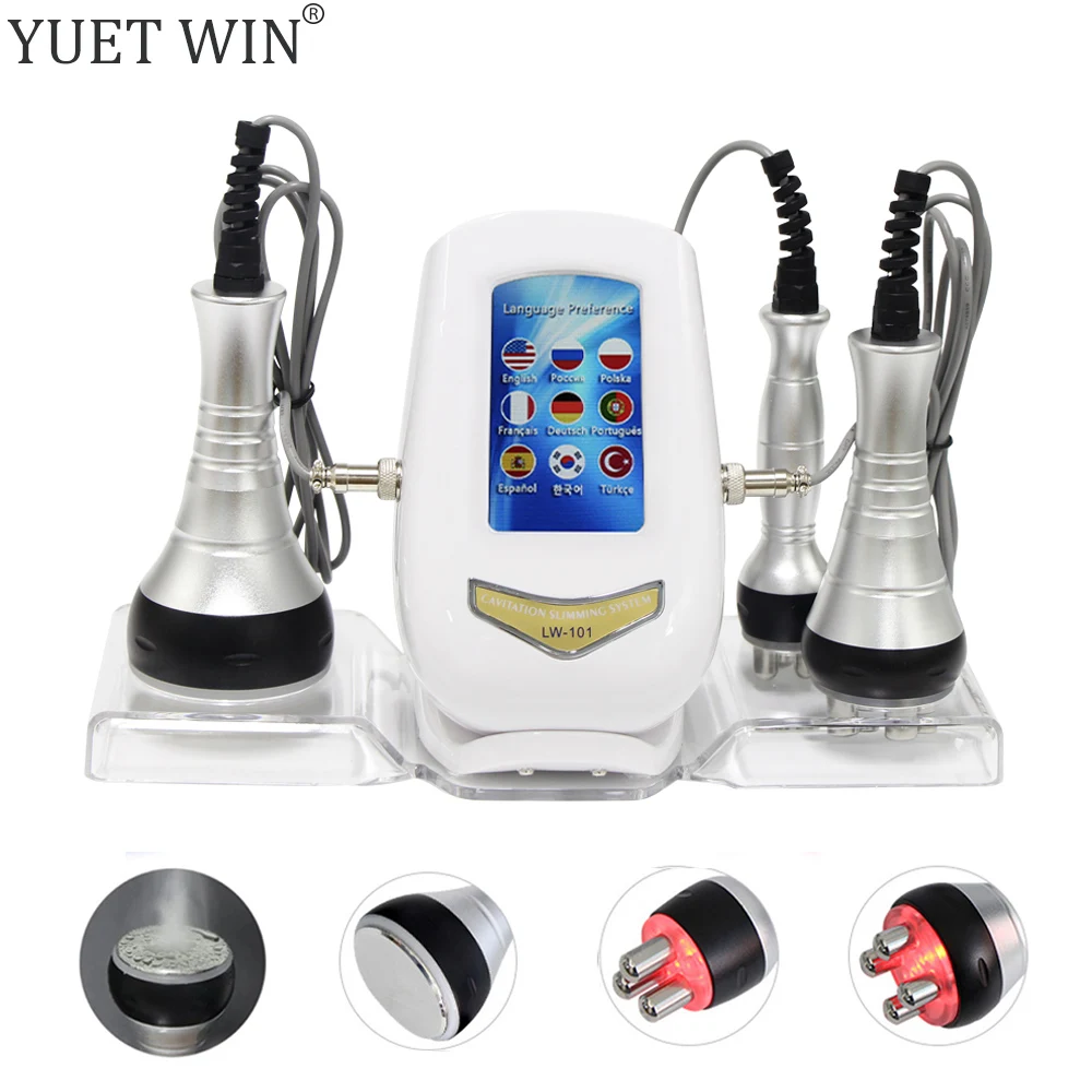 3 in 1 Ultrasonic Cavitation Machine Skin Tightening Facial Body Cellulite Massage Weight Loss Slimming Device