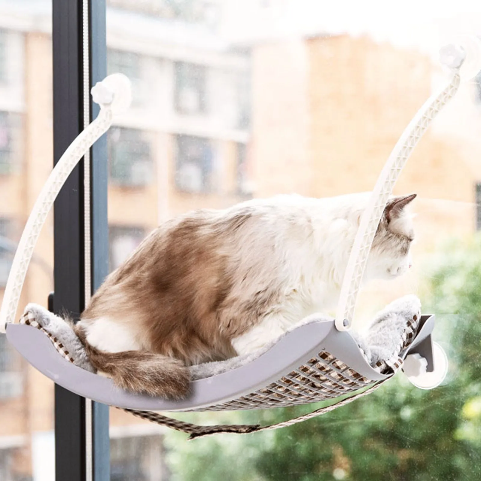 

Cat Hanging Bed Pet Cat Hammock Aerial Cats Bed House Kitten Climbing Frame Sunny Window Seat Nest Bearing 15KG Pet Accessories