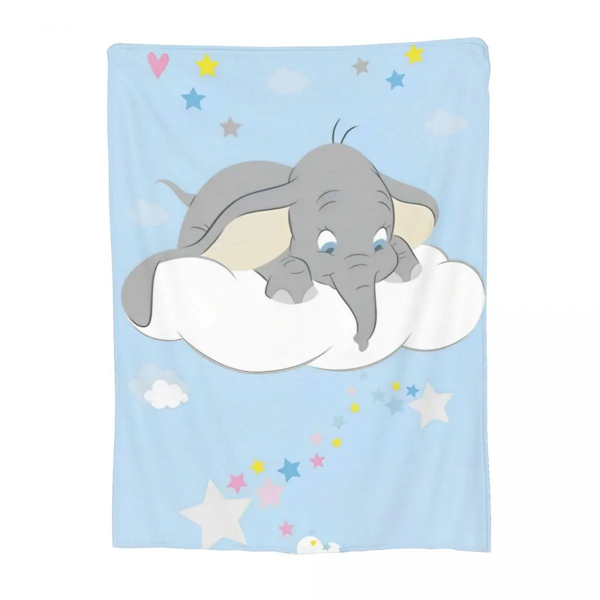 Fantasy Drama Dumbo Blanket Cartoon Flannel Novelty Warm Throw Blankets for Bed Sofa Autumn/Winter