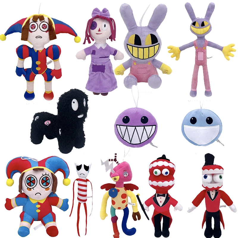 25cm The Amazing Digital Circus Plush Toy Soft Stuffed Animation CIRCUS Plushie Doll Christmas Birthday Gifts For Kids