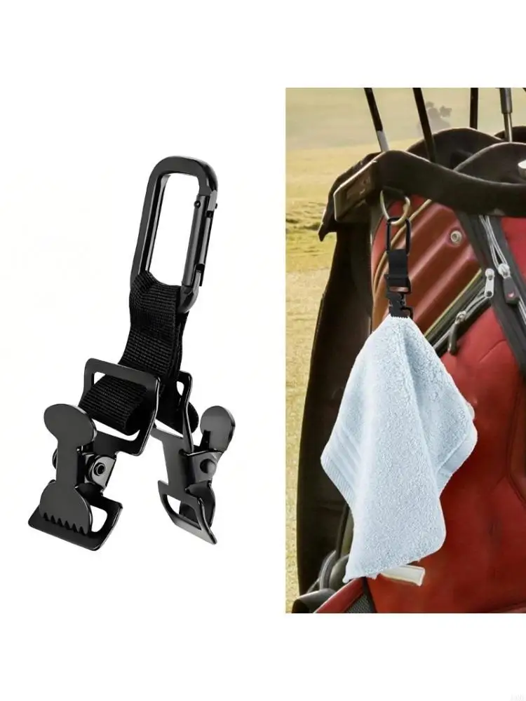 Multipurpose Metal Golf Glove Holder With Belt Carabiner Clip Glove Double Clamp JOME