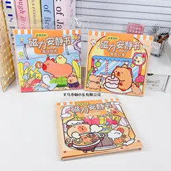 New Capybara Magnetic Quiet Book Girls DIY No Cut Toys Cute Capybara Magnetic Dress Up Stickers Creative Fun Gifts For Girls