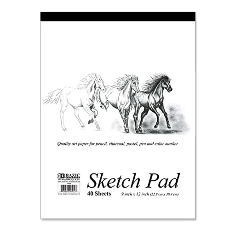 

Sketch Pad, 40 Sheets, 9" x 12", Case of 48