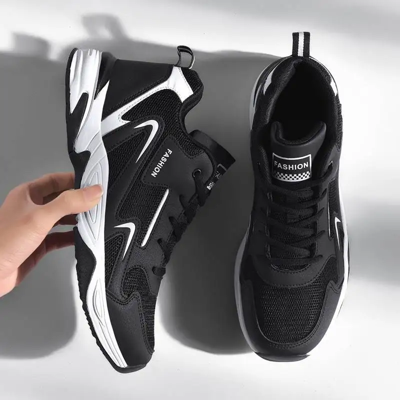 Large Size Men's Shoes Spring and Autumn Youth Leather Sports Shoes Men's Style46Student47Running Shoes48Code