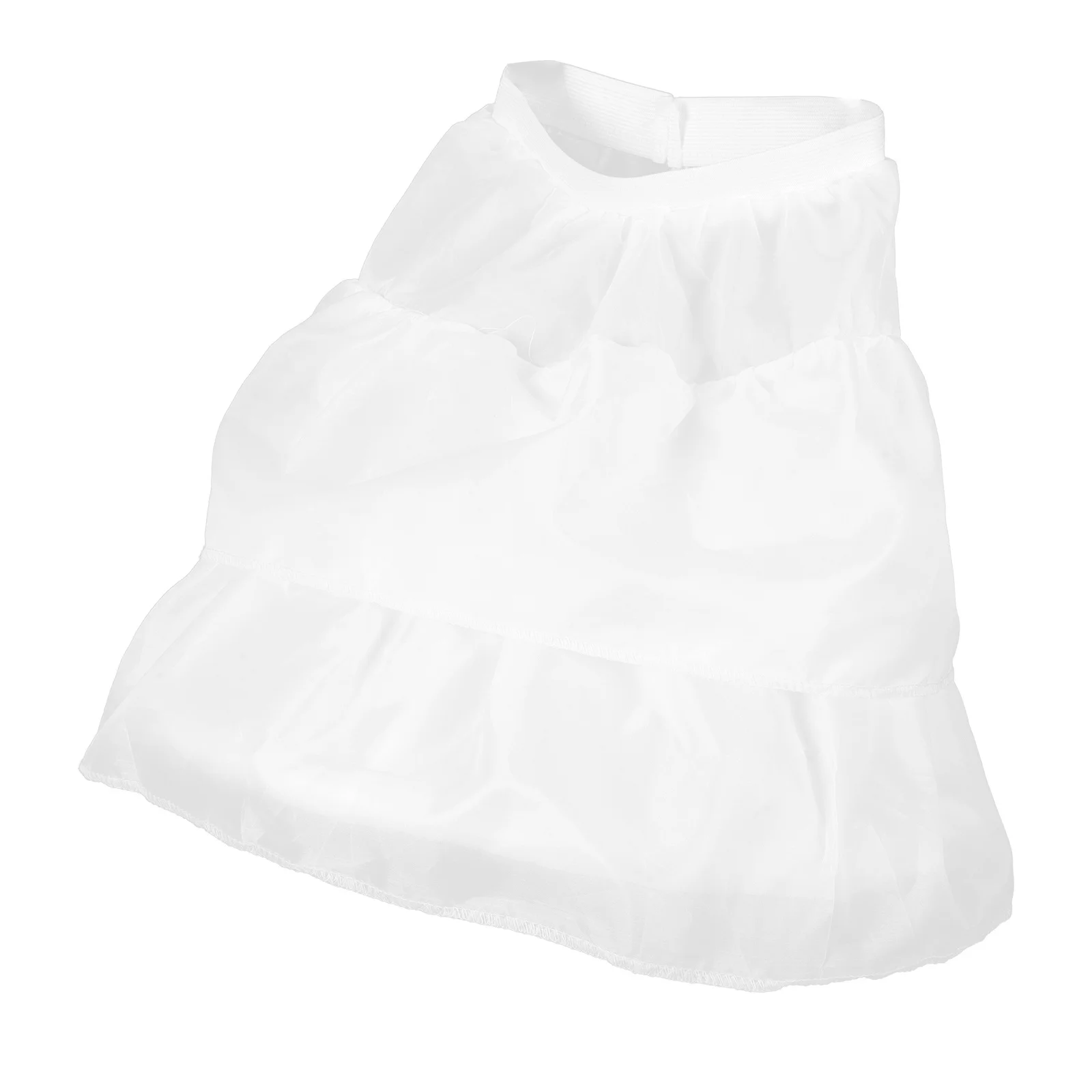 

Petticoat Underskirt Girl Double Layer Lightweight Gauze Comfortable Decorative Petticoat for Party Dress Girls