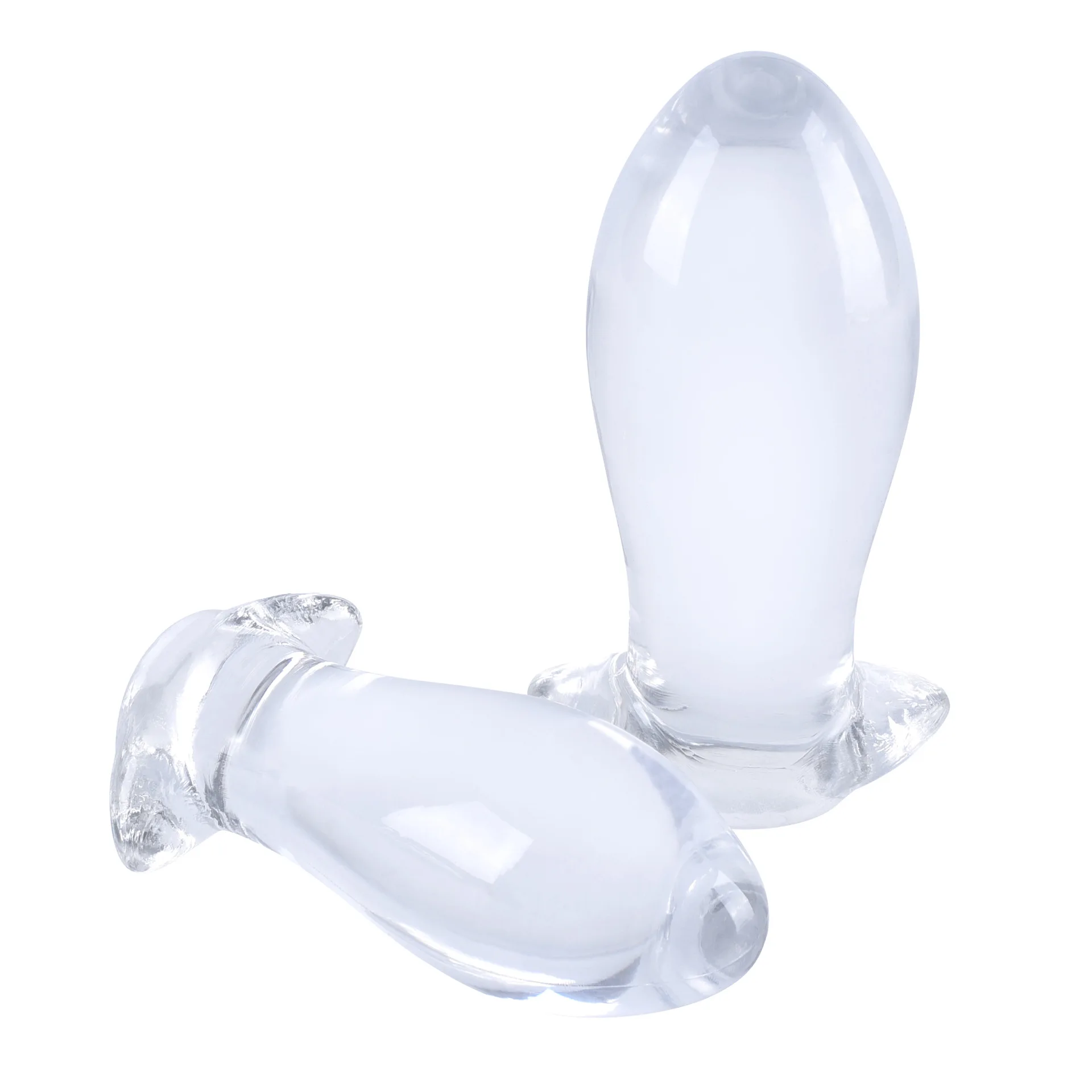 S-XXL Dragon Egg Shaped Crystal Anal Plug 5 Size Healthy TPE Butt Plug Anus Stimulator Anal Dilator Sex Toy Masturbate for Adult