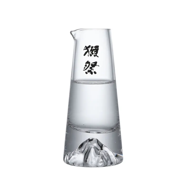 Dassai Japanese Traditional Handcrafted Crystal Sake Bottle Glasses for Cold Sake