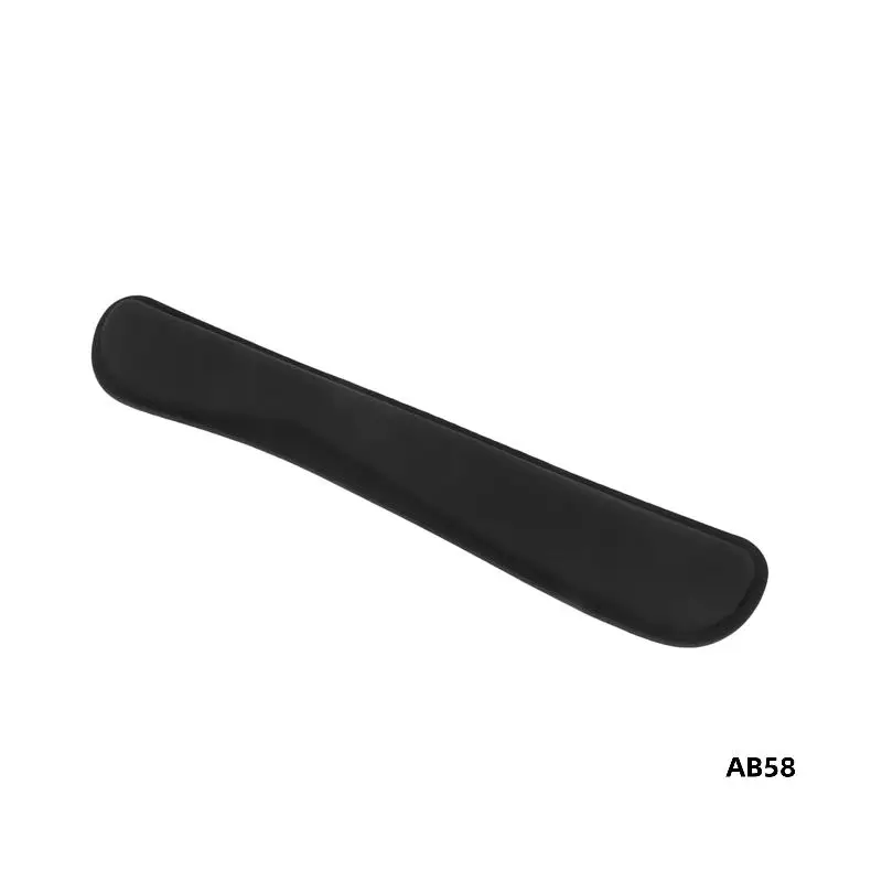3X Set Busa Memori Gel Bantalan Sandaran Pergelangan Tangan Keyboard, Dukungan Bantalan Pergelangan Tangan Mouse untuk Kantor, Ringan, Hitam