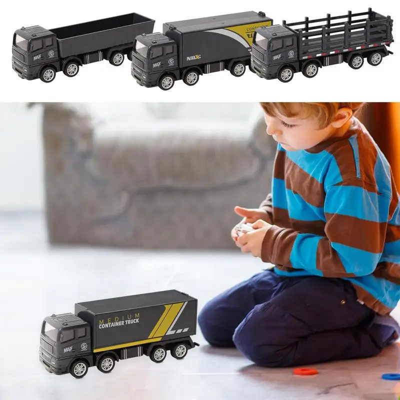 Toy Truck For Boys Engineering Vehicle Simulation Trailer Educational Fine Motor Skills Game Unique Toy Vehicle Party